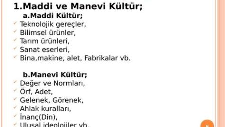 Genel Kültür Üzerine: Inanç ve Gelenek Perspektifi